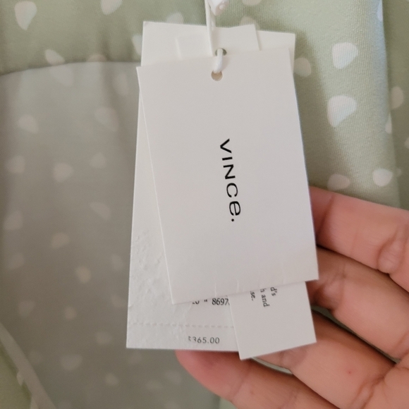 Vince Abstract Dot Silk Blend Blouse M - Picture 9 of 12